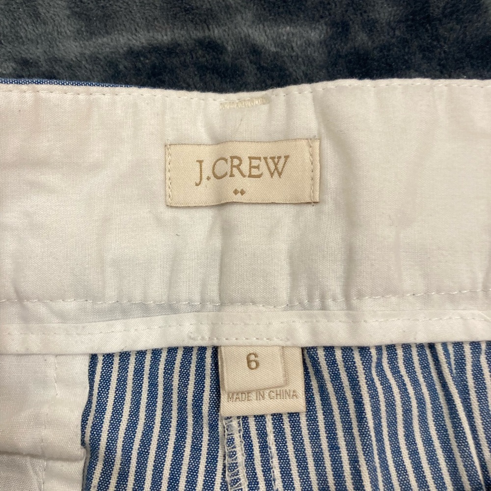 J crew striped shorts